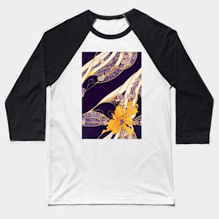 Beautiful Yellow and Violet Floral pattern, for all those who love flowers #72 Baseball T-Shirt